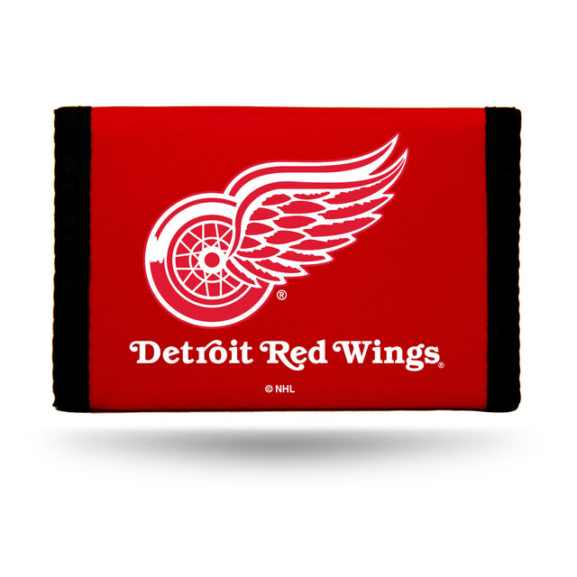 Cartera de nailon con tres pliegues de los Detroit Red Wings