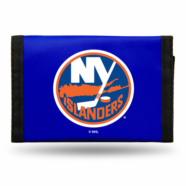 Cartera de nailon con tres pliegues de los New York Islanders