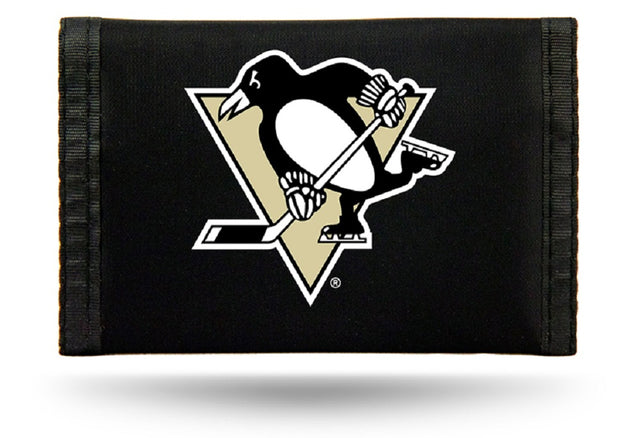 Billetera de nailon con tres pliegues de los Pittsburgh Penguins