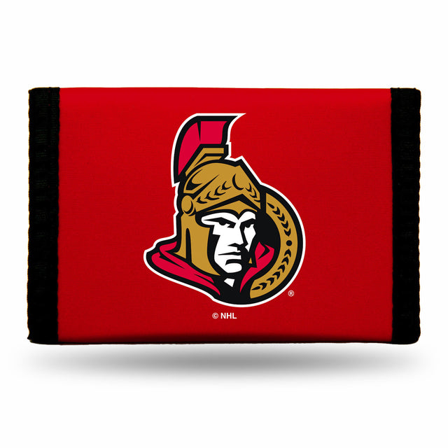 Cartera de nailon con tres pliegues de los Ottawa Senators