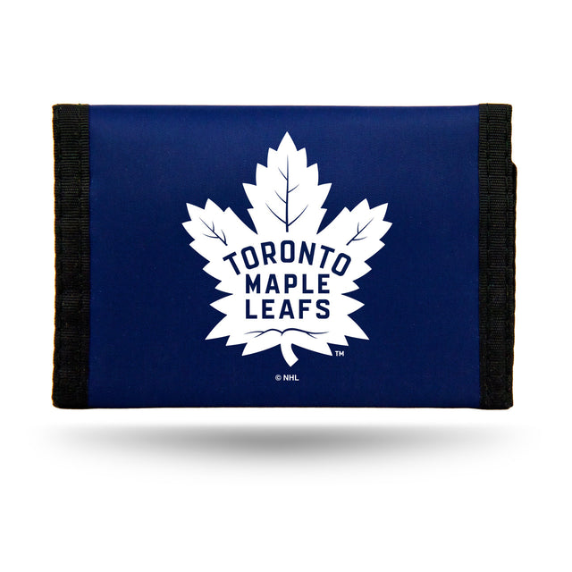 Billetera de nailon con tres pliegues de los Toronto Maple Leafs