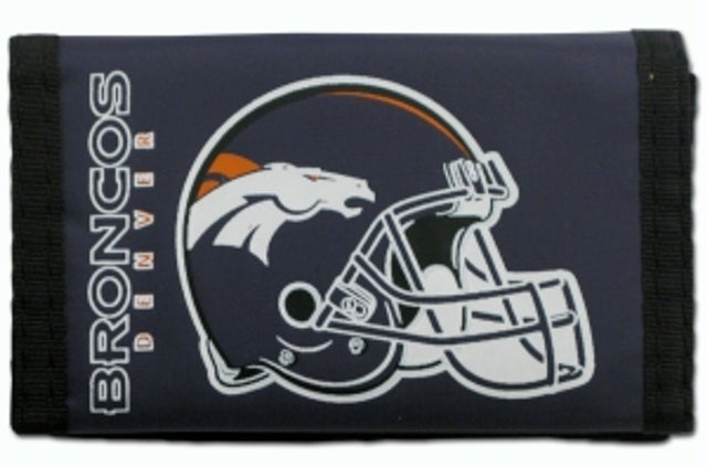 Cartera de nailon con tres pliegues de los Denver Broncos