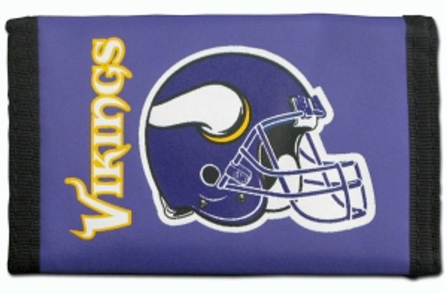 Cartera de nailon con tres pliegues de los Minnesota Vikings