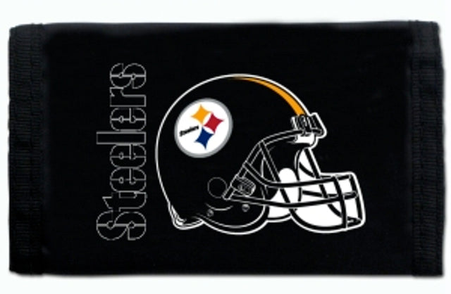 Cartera de nailon con tres pliegues de los Pittsburgh Steelers