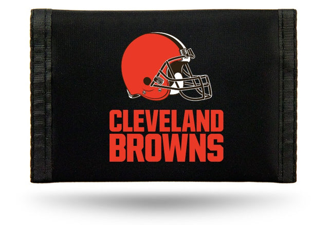 Cartera de nailon con tres pliegues de los Cleveland Browns