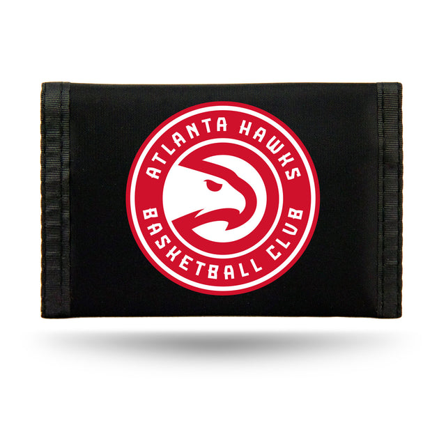 Cartera de nailon con tres pliegues de los Atlanta Hawks