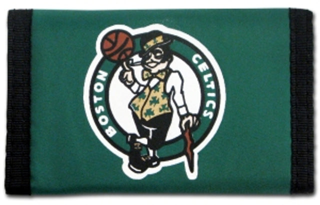 Cartera de nailon de tres pliegues de los Boston Celtics