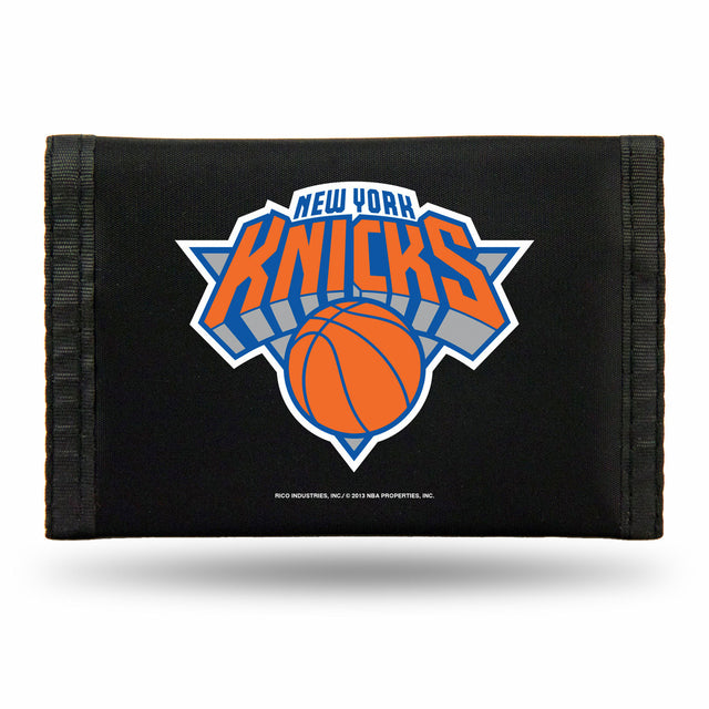 Cartera de nailon con tres pliegues de los New York Knicks