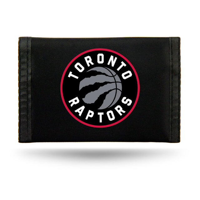 Billetera de nailon con tres pliegues de los Toronto Raptors