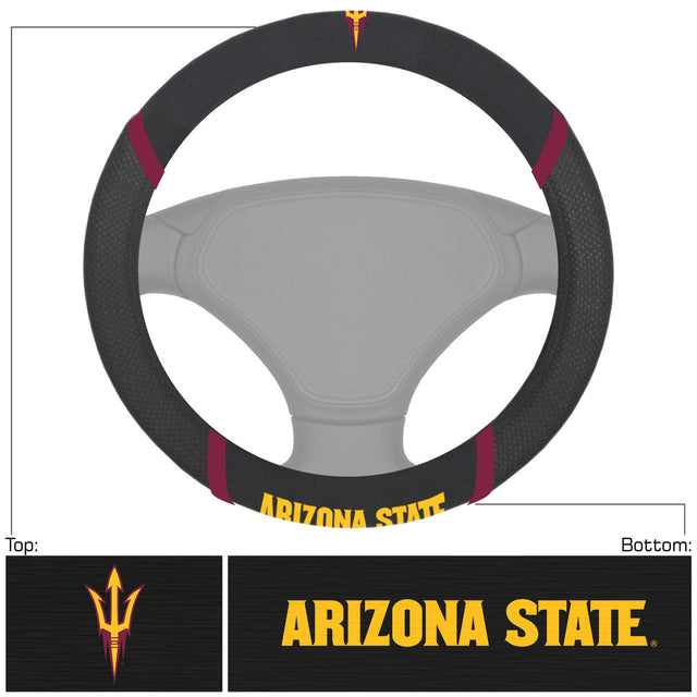 Funda de volante de malla/cosida de Arizona State Sun Devils