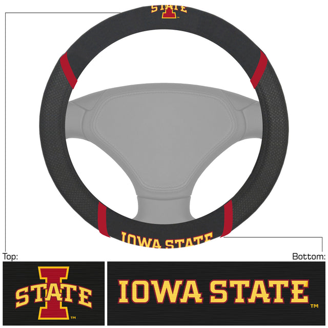 Funda de volante de malla y costura de Iowa State Cyclones