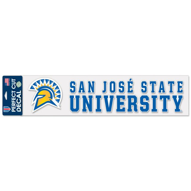 San Jose State Spartans Perfect Cut Decals 4" x 17"