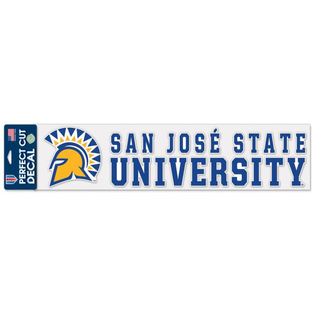 San Jose State Spartans Perfect Cut Decals 4" x 17"