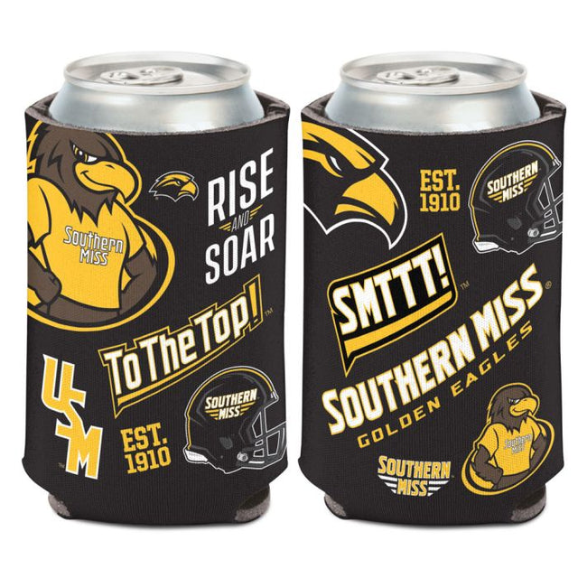 Southern Miss Golden Eagles SCATTERPRINT Can Cooler 12 oz.