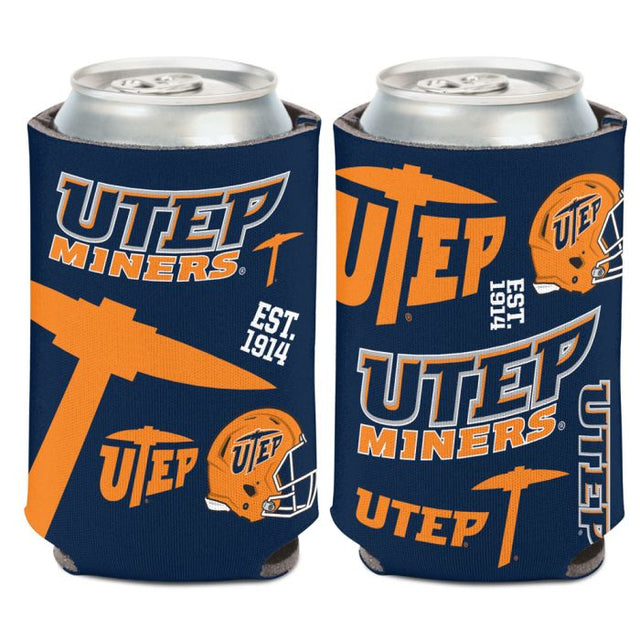 UTEP Miners SCATTERPRINT Can Cooler 12 oz.