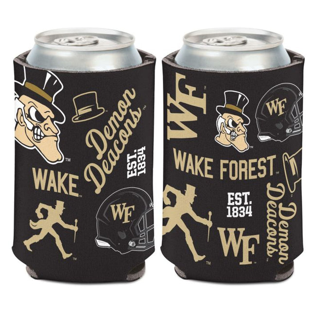 Wake Forest Demon Deacons SCATTERPRINT Can Cooler 12 oz.