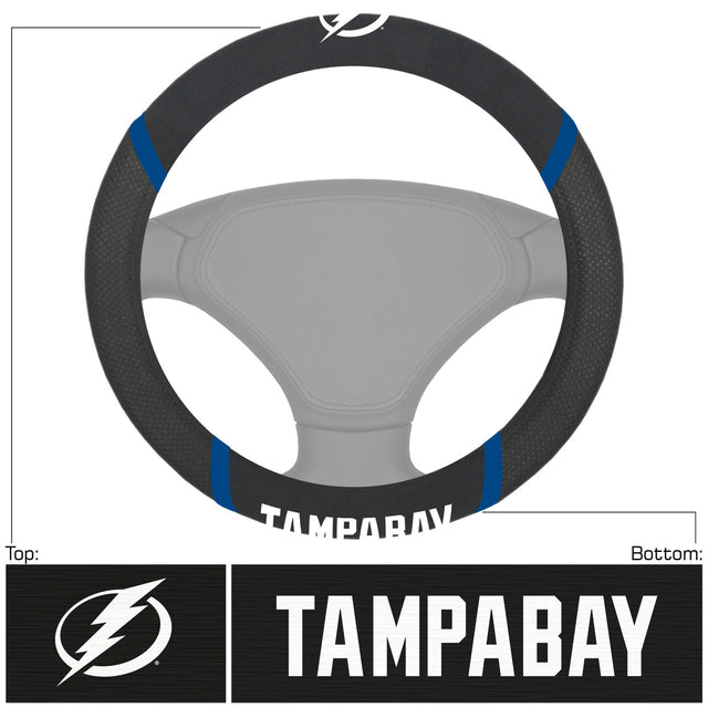 Funda de volante de malla y costura de Tampa Bay Lightning