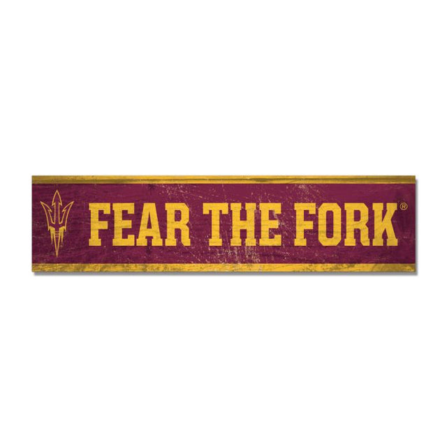 Arizona State Sun Devils Wooden Magnet 1.5" X 6"