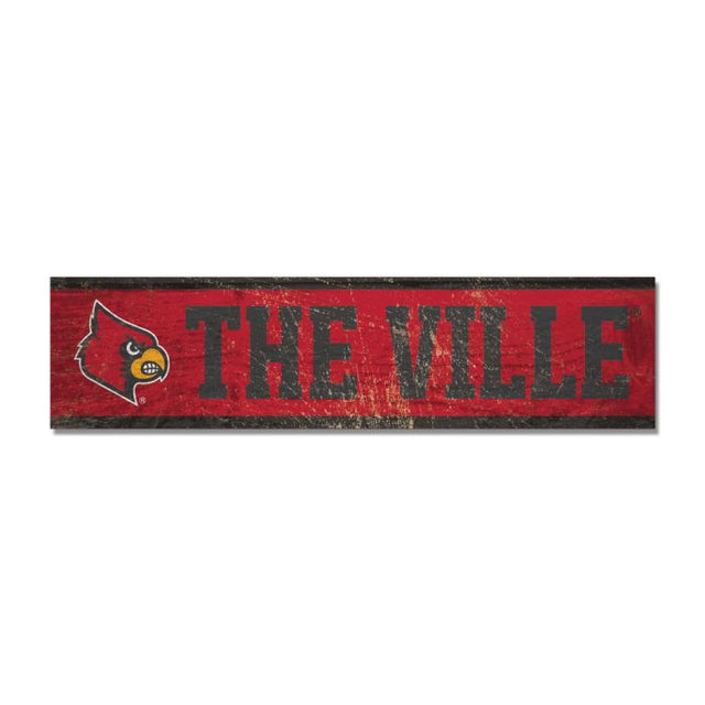 Louisville Cardinals Wooden Magnet 1.5" X 6"