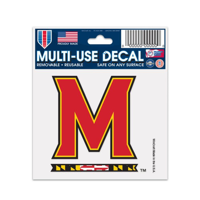 Maryland Terrapins primary Multi-Use Decal 3" x 4"