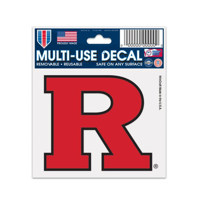 Rutgers Scarlet Knights primary Multi-Use Decal 3" x 4"