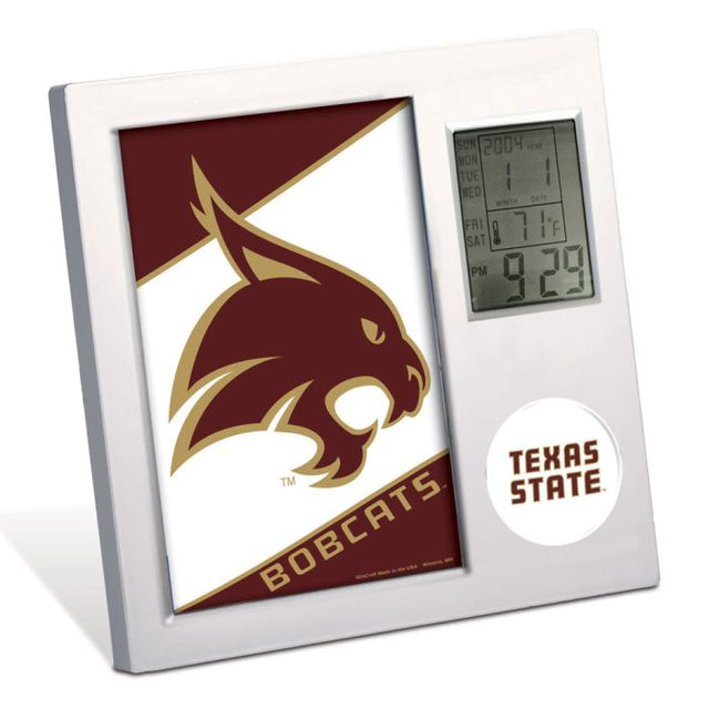 Reloj de escritorio de los Texas State Bobcats