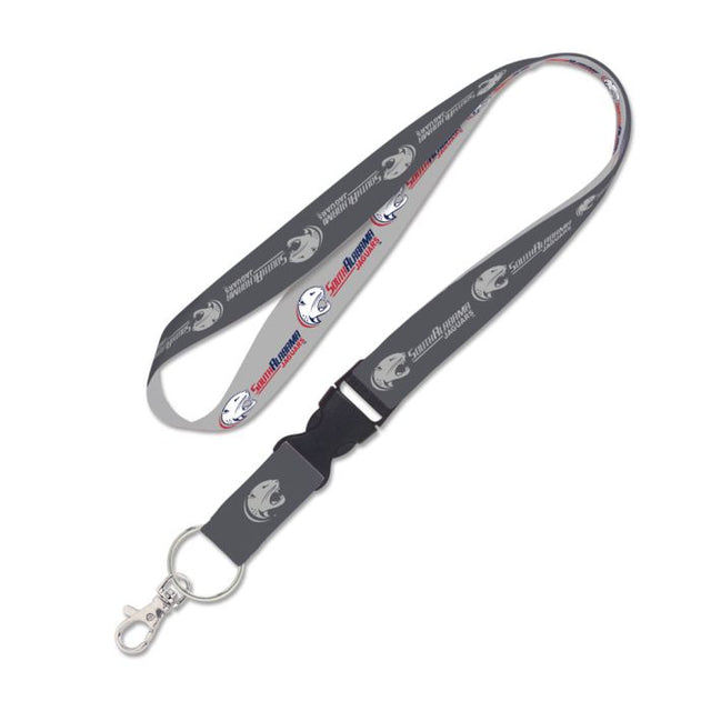 South Alabama Jaguars CHARCOAL Lanyard w/detachable buckle 1"