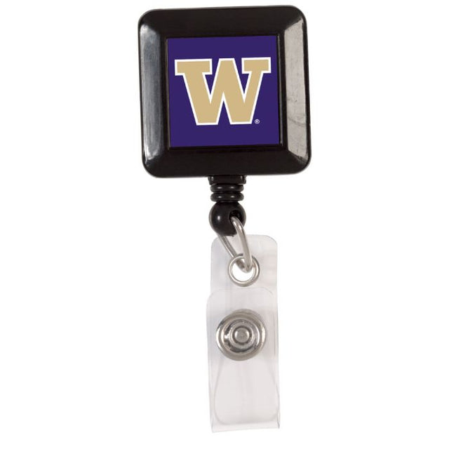 Washington Huskies Retractable Badge Holder