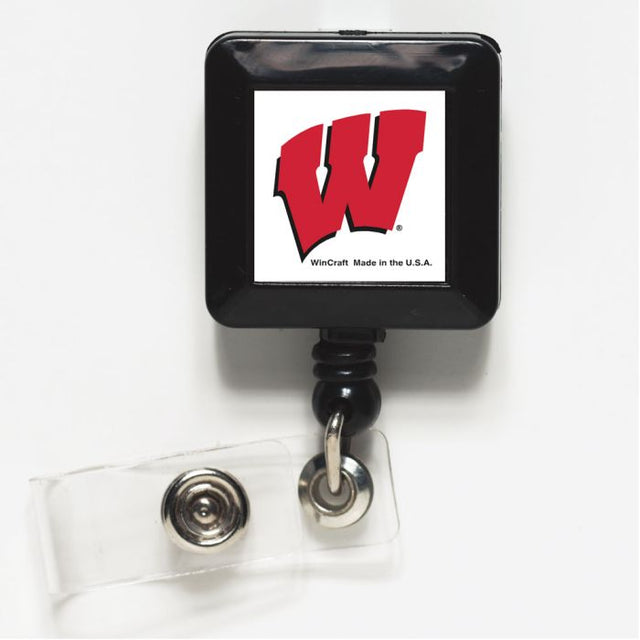 Porta credencial retráctil de Wisconsin Badgers