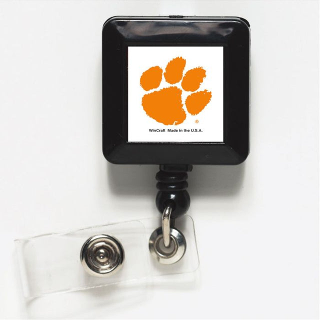 Porta credencial retráctil de los Clemson Tigers