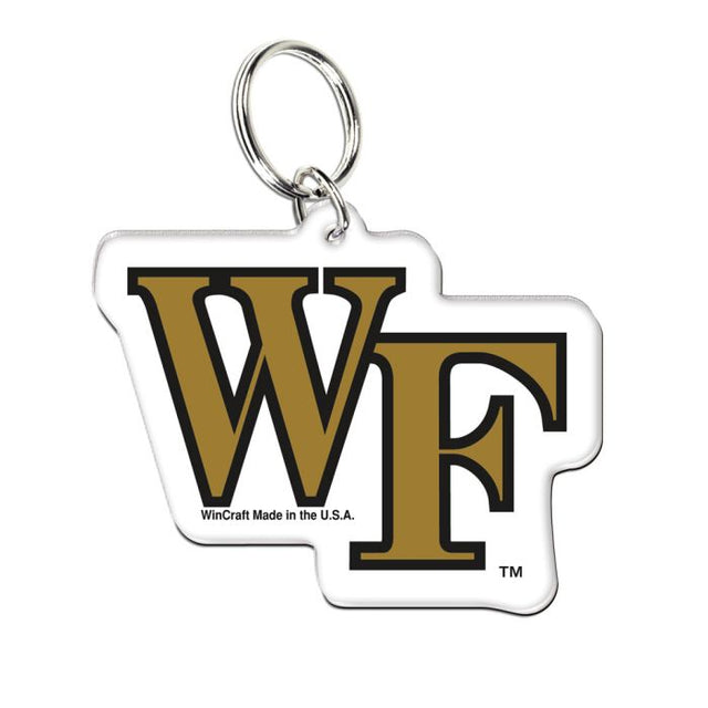 Llavero acrílico premium de los Demon Deacons de Wake Forest