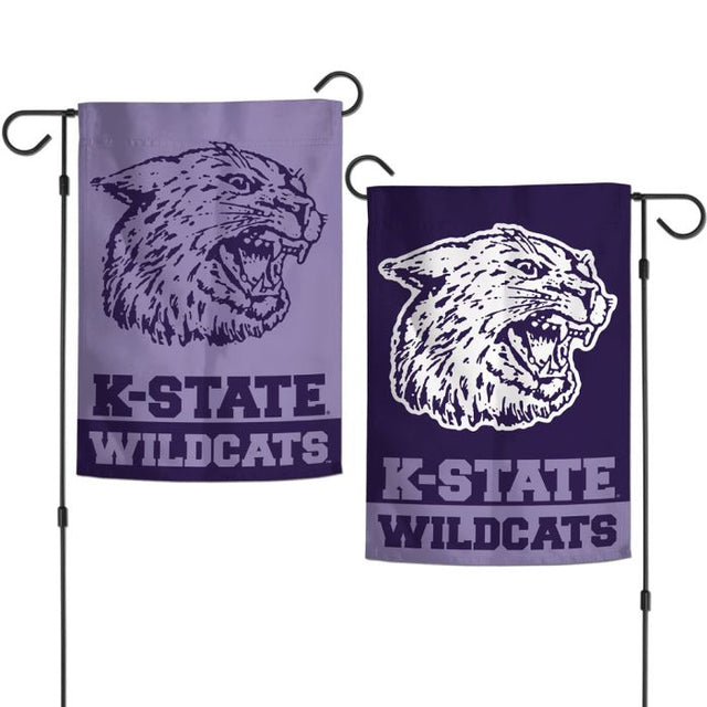 Banderas de jardín de la colección WABASH de los Kansas State Wildcats/Collegiate de dos caras, 12,5" x 18"