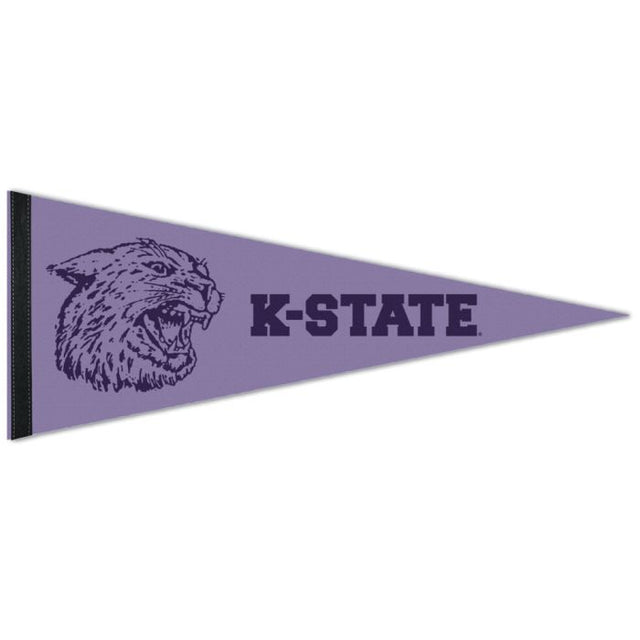 Banderín premium de la colección WABASH de Kansas State Wildcats/Collegiate de 12" x 30"