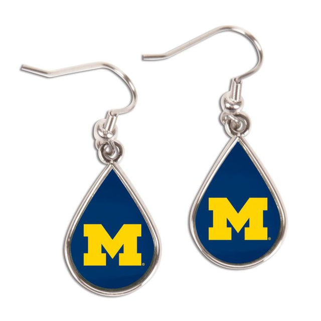 Michigan Wolverines Earrings Jewelry Carded Tear Drop