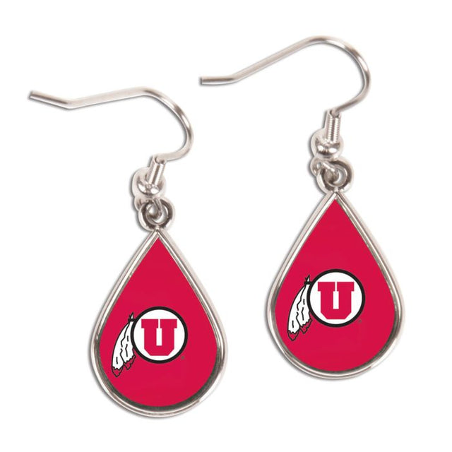 Pendientes de Utah Utes con forma de lágrima