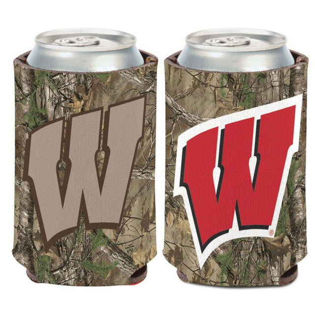 Enfriador de latas Wisconsin Badgers / Camo de 12 oz.