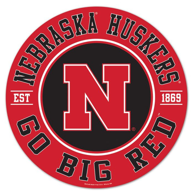 Letrero de madera de los Nebraska Cornhuskers 194166