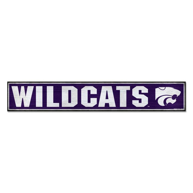 Letrero de madera de los Kansas State Wildcats, 6" x 36", 3/8" de grosor