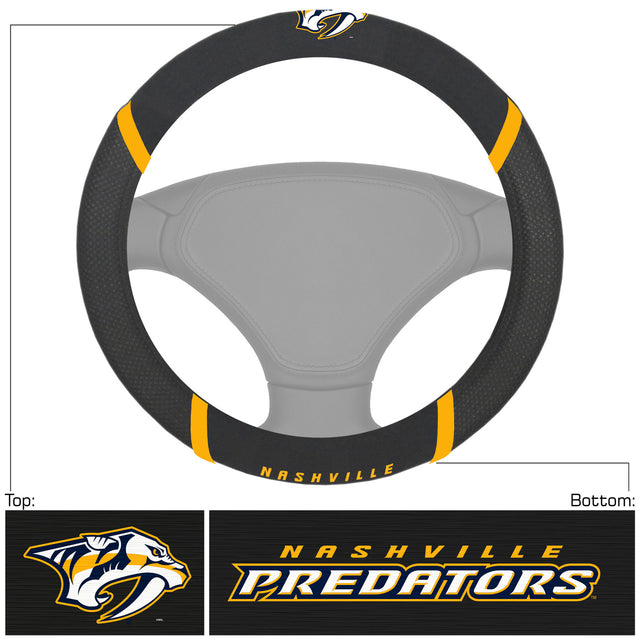 Funda de volante de malla/cosida de Nashville Predators