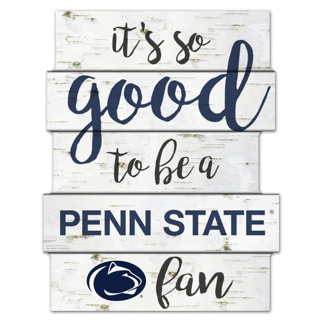 Letrero de madera de los Penn State Nittany Lions de 11" x 14"