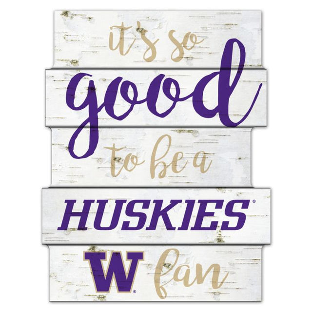 Washington Huskies Wood Sign 11"X14"