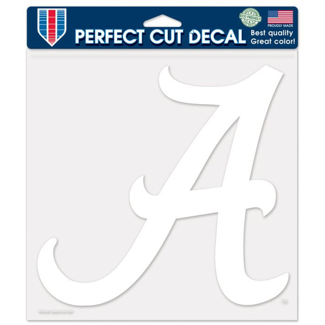 Calcomanías de corte perfecto de Alabama Crimson Tide de 8" x 8"