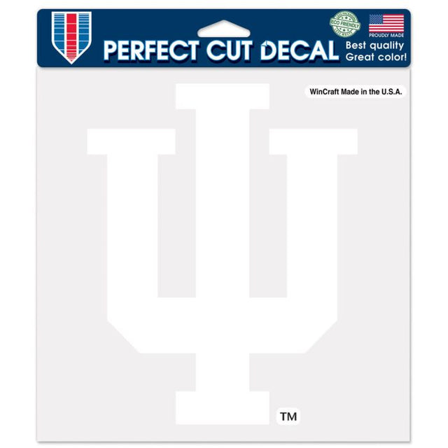 Calcomanías de corte perfecto de Indiana Hoosiers de 8" x 8"