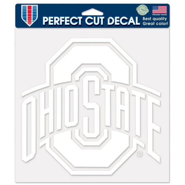 Calcomanías de corte perfecto de Ohio State Buckeyes de 8" x 8"