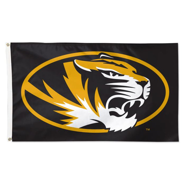 Bandera negra de los Missouri Tigers - Deluxe 3' X 5'