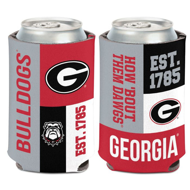 Georgia Bulldogs COLOR BLOCK Can Cooler 12 oz.