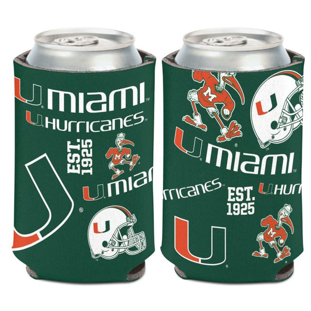 Enfriador de latas SCATTERPRINT de Miami Hurricanes, 12 oz.