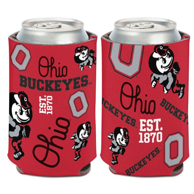 Enfriador de lata SCATTERPRINT de Ohio State Buckeyes, 12 oz.