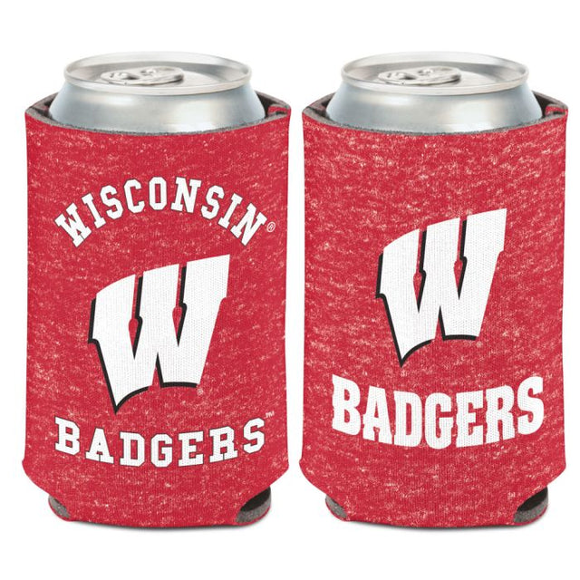 Enfriador de latas HEATHERED de Wisconsin Badgers, 12 oz.