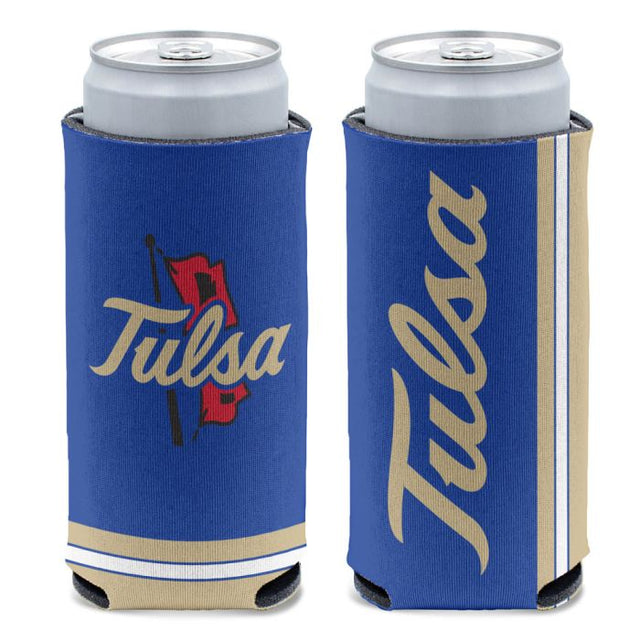 Enfriador de latas delgado de 12 oz de Tulsa Golden Hurricanes